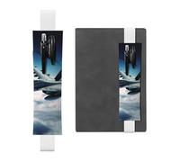 FJWSLCH Porte-stylo réglable avec bande élastique - En cuir synthétique - Pour journaux, avions, avions, avions, stylos - Peut contenir 2 à 3 stylos - Blanc