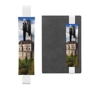 FJWSLCH Porte-stylo réglable avec bande élastique - En cuir synthétique - Pour journaux, monuments historiques de l'Arménie - Peut contenir 2 à 3 stylos - Noir, blanc, Taille unique