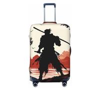 FJWSLCH Samurai Housse de bagage pour valise, approuvée par la TSA, élastique, anti-rayures, housse de protection lavable, convient aux bagages de 45,7 à 81,3 cm, Noir , M