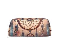 FJWSLCH Trousse de maquillage pour femme et homme avec fermeture éclair Motif attrape-rêves, doré, One Size