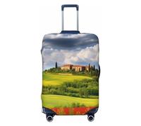 FJWSLCH Tuscany Housse de bagage à ressort pour valise, approuvée par la TSA, élastique, anti-rayures, housse de protection lavable pour bagages de 45,7 à 81,3 cm, Noir , M