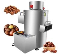 FJYAWEN Décortiqueur De Noix Machine à Décortiquer Les Châtaignes Machine à Décortiquer Les Châtaignes en Cône Automatique Artefact D'épluchage De Châtaignes 1-3 Kg/Heure,12Knife