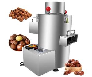 FJYAWEN Décortiqueur De Noix Machine à Décortiquer Les Châtaignes Machine à Décortiquer Les Châtaignes en Cône Automatique Artefact D'épluchage De Châtaignes 1-3 Kg/Heure,10Knife