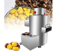 FJYAWEN Machine à éplucher Les Châtaignes, Machine électrique pour écraser Les Châtaignes, éplucheur électrique Commercial De 200 Kg/H avec Poignée, Aucun Dommage Aux Châtaignes,12Knife