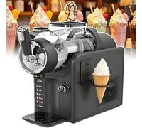 FJYAWEN Machine à Granité 2l sans Glace avec Support, 5 Programmes Automatiques, Autonettoyage, écran LED, Slush Maker, Autonomie De 12 H en Utilisation Continue, Commande Simple par Bouton Black