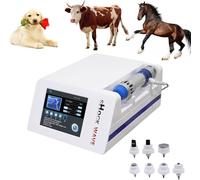 FJYAWEN Machine Thérapie Ondes Choc, Appareil De Massage Musculaire Extracorporelle par Ondes, Soulager Douleurs Articulaires Musculaires, avec 7 Têtes, pour Chevaux, Bovins, Moutons, Chiens, Chats