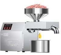 FJYAWEN Presse à Huile 820 W, Machine D'extraction D'huile De Graines De Noix, Presse à Froid Ou à Chaud, pour Noix De Coco, Lin, Arachide, Ricin, Graines De Périlla, Canola, Fèves De Cacao, Sésame