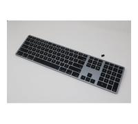 Matias FK418DCB-DE Wireless USB-C® Aluminum Keyboard for Mac sans fil Clavier allemand, QWERTZ, Mac gris sidéral