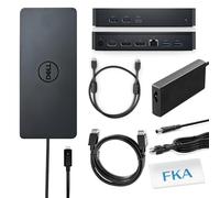 FKA Station d'accueil pour Dell D6000S équipée d'options PowerShare USB-C/USB-A, connectez jusqu'à trois écrans 4K, indicateur LED, câble HDMI ZoomSpeed + câbles DisplayPort ZoomSpeed