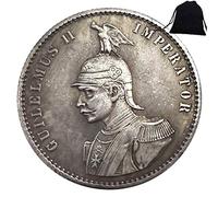 FKaiYin 1891 Pièce de monnaie historique sculptée à la main en Allemagne vintage - Pièce de monnaie allemande commémorative - Pièce européenne + sac KaiKBax - Outil d'enseignement pour les enfants