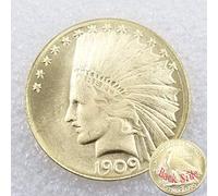 FKaiYin 1909 Grande Liberty Morgan Dollar Réplique Ancienne pièce de Monnaie US Old Coin commémorative Funny Hobo Nickel