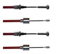 FKAnhängerteile 2 x ALKO Longlife Montage 247287 câble de Frein de la remorque Longueur: 1320mm/1516mm