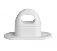 FKAnhängerteile 20 pièces Serrure pour Oeillets ovales, Plastique, 42x22mm Blanc