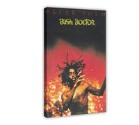 FKBALCZ Mini affiche vintage originale de magazine Clipping - Peter Tosh - Bush Doctor - Poster sur toile pour décoration murale de salon, chambre à coucher (40 x 60 cm)