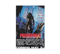 FKBALCZ Mini poster vintage original sur toile avec clip de magazine - Predator 2 - Décoration murale pour salon, chambre à coucher - 60 x 90 cm