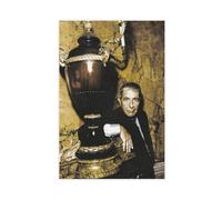 FKBALCZ Mini poster vintage original sur toile « Clipping » de Leonard Cohen - Décoration pour chambre à coucher, bureau, chambre, cadeau - 60 x 90 cm