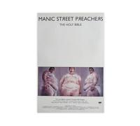 FKBALCZ Mini poster vintage original sur toile clipping de magazine - Manic Street Preachers - The Holy Bible - Décoration pour chambre à coucher, bureau, chambre, cadeau (60 x 90 cm)
