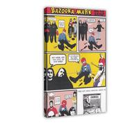 FKBALCZ Mini poster vintage original sur toile Clipping de magazine - Mark Lanegan Band - Bubblegum - Décoration pour chambre à coucher, bureau, cadeau - 60 x 90 cm