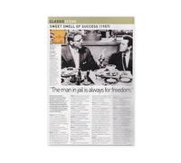 FKBALCZ Mini poster vintage original sur toile « Clipping » de magazine - Sweet Smell Of Success (scène classique) - Décoration pour chambre à coucher, bureau, chambre à coucher, cadeau - 20 x 30 cm