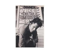 FKBALCZ Mini poster vintage original sur toile « Clipping » de magazine - Tom Waits - Décoration pour chambre à coucher, bureau, chambre, cadeau - 60 x 90 cm