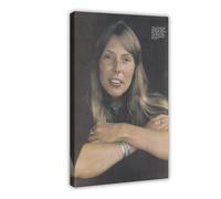 FKBALCZ Mini poster vintage original sur toile de Joni Mitchell de la fin des années 1960 - Décoration murale pour salon, chambre à coucher - 50 x 75 cm