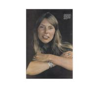 FKBALCZ Mini poster vintage original sur toile de Joni Mitchell de la fin des années 1960 pour décoration de chambre à coucher, bureau, chambre, cadeau, 50 x 75 cm
