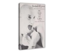 FKBALCZ Mini poster vintage original sur toile « Magazine Clipping » - Sinead O'Connor - Le lion et le cobra - Décoration pour chambre à coucher, bureau, chambre, cadeau - 40 x 60 cm