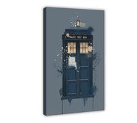 FKBALCZ Poster Doctor Who Tardis sur toile pour décoration murale de salon, chambre à coucher (30 x 45 cm)