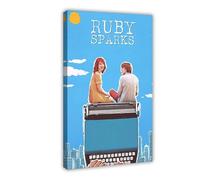 FKBALCZ Poster sur toile Ruby Sparks - Décoration murale pour salon, chambre à coucher - 20 x 30 cm