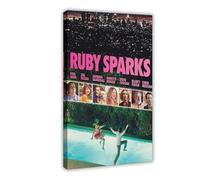 FKBALCZ Poster sur toile Ruby Sparks - Décoration murale pour salon, chambre à coucher - 50 x 75 cm