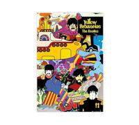 FKBALCZ Poster sur toile The Beatles Yellow Submarine Collage - Décoration murale pour salon, chambre à coucher - 40 x 60 cm
