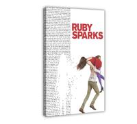 FKBALCZ Ruby Sparks Poster sur toile pour chambre à coucher, bureau, chambre, cadeau 50 x 75 cm