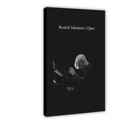 FKBALCZ Ryuichi Sakamoto Opus Filmposter - Impression sur toile - Décoration pour chambre à coucher, bureau, chambre - Cadeau - 60 x 90 cm