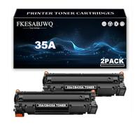 FKESABJWQ Cartouche Toner 35A / CB435A | pour HP P1005 P1006 Imprimantes,Black-2 Pack