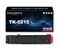 FKESABJWQ Cartouche Toner TK-5215 | Cartouches Toner TK-5215K TK-5215C TK-5215M TK-5215Y pour Kyocera TASKalfa 406ci Imprimantes,Magenta-1 Pack