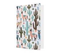 FKGKDF Carte de vœux avec motif de cactus tropical, papier nacré avec enveloppe, pour Noël/anniversaire/Saint-Valentin