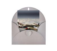 FKGKDF Carte de vœux imprimée avion de la Seconde Guerre mondiale 2-Standard-Scale-2_00x, papier nacré avec enveloppe, pour Noël/anniversaire/Saint-Valentin