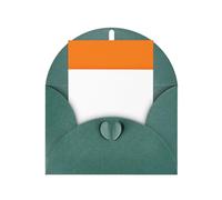 FKGKDF Carte de vœux imprimée Drapeau de la Côte d'Ivoire Papier nacré avec enveloppe pour Noël/anniversaire/Saint-Valentin