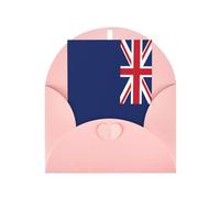 FKGKDF Carte de vœux imprimée drapeau des îles Turques et Caïques, papier nacré avec enveloppe, pour Noël/anniversaire/Saint-Valentin