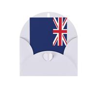 FKGKDF Carte de vœux imprimée drapeau des îles Turques et Caïques, papier nacré avec enveloppe, pour Noël/anniversaire/Saint-Valentin