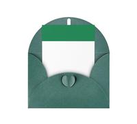 FKGKDF Carte de vœux imprimée drapeau du Nigéria, papier nacré avec enveloppe, pour Noël/anniversaire/Saint-Valentin