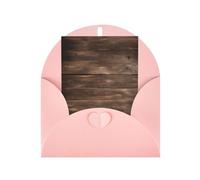 FKGKDF Carte de vœux rustique avec impression bois de grange ancienne, papier nacré avec enveloppe, pour Noël/anniversaire/Saint-Valentin