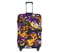 FKGKDF Housse de bagage imprimée Pansy Perfection pour valises, étui de voyage, installation simple et pratique, blanc, X-Large, Tendance