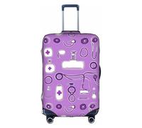 FKGKDF Housse de bagage pour valises avec motif d'infirmière - Violet - Installation simple et pratique, blanc, Small, Tendance