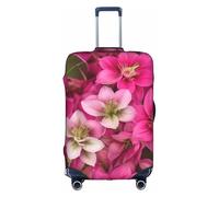 FKGKDF Housse de protection pour valises avec imprimé roses en bourgeon, installation simple et pratique, Blanc, Small, tendance.