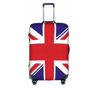 FKGKDF Housse de protection pour valises avec motif drapeau du Royaume-Uni, installation simple et pratique, blanc, Small, Tendance