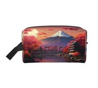 FKGKDF Japon Mount Fuji Sac de toilette de voyage imprimé paysage Grande capacité de rangement pour cosmétiques et articles de toilette
