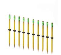 FKGQWZETK Crayon anti-stress fileté - Crayon de concentration avec écrou coulissant, soulage le TDAH/l'anxiété, stimulation sensorielle silencieuse, universel pour enfants et adultes (lot de 10)