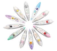FKGQWZETK Indispensable pour une décoration créative de carnets ! 12 stylos correcteurs dentelle + une adorable gomme | Création de cartes cadeaux artisanales | Cadeau créatif pour enfants