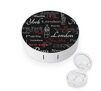 fkgvwo Étui À Lentilles De Contact Londres Étui De Rangement pour Lentilles De Contact Portable